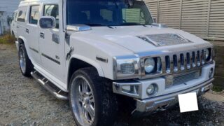 ハマーH2天井・サンバイザーの張替え